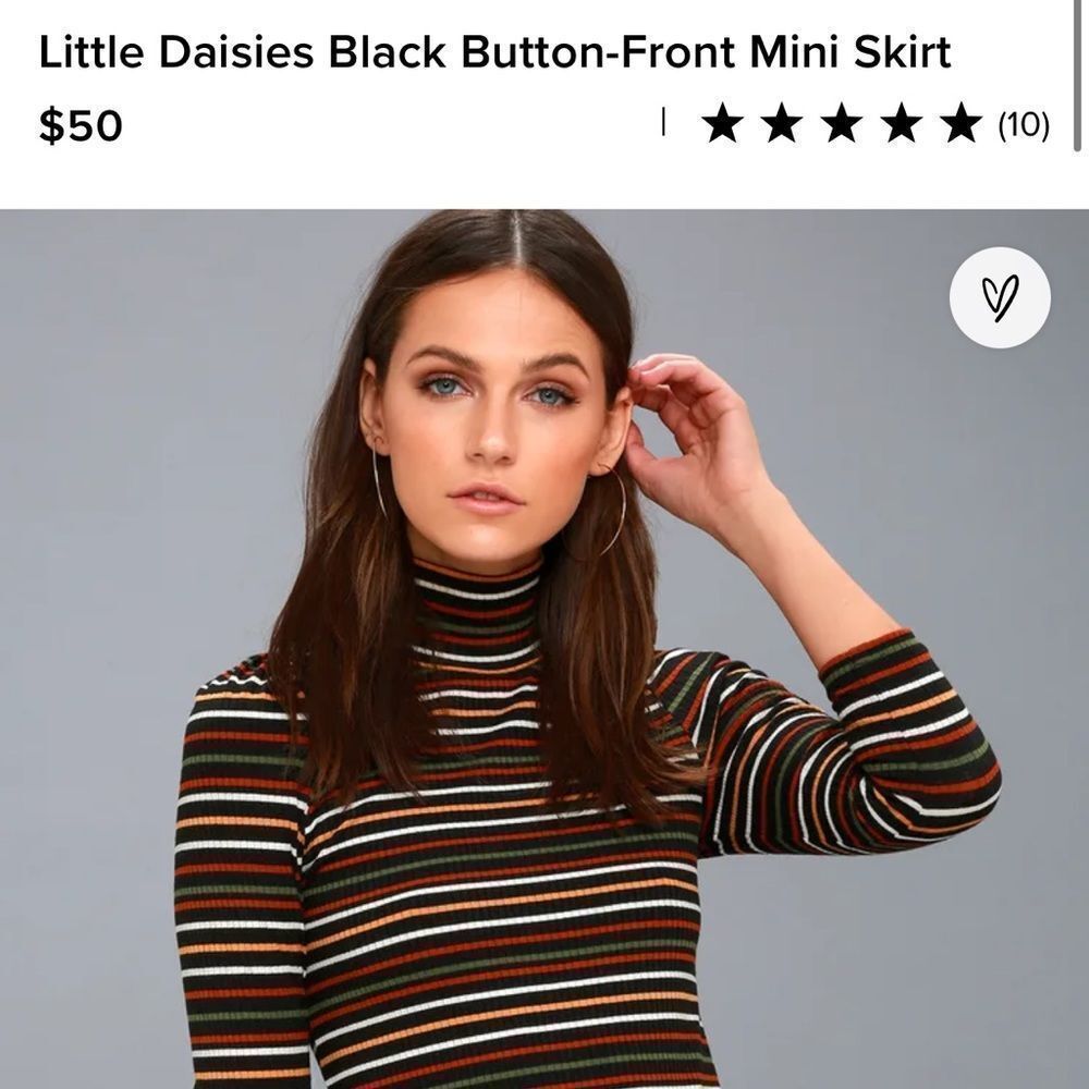 NWOT Free People Little Daisies Black Button-Front Mini Skirt Size 8 - Picture 3 of 12